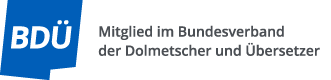 Logo des BDÜ mit Text